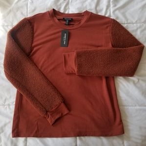 Kenneth Cole New York top with teddy bear sleeves